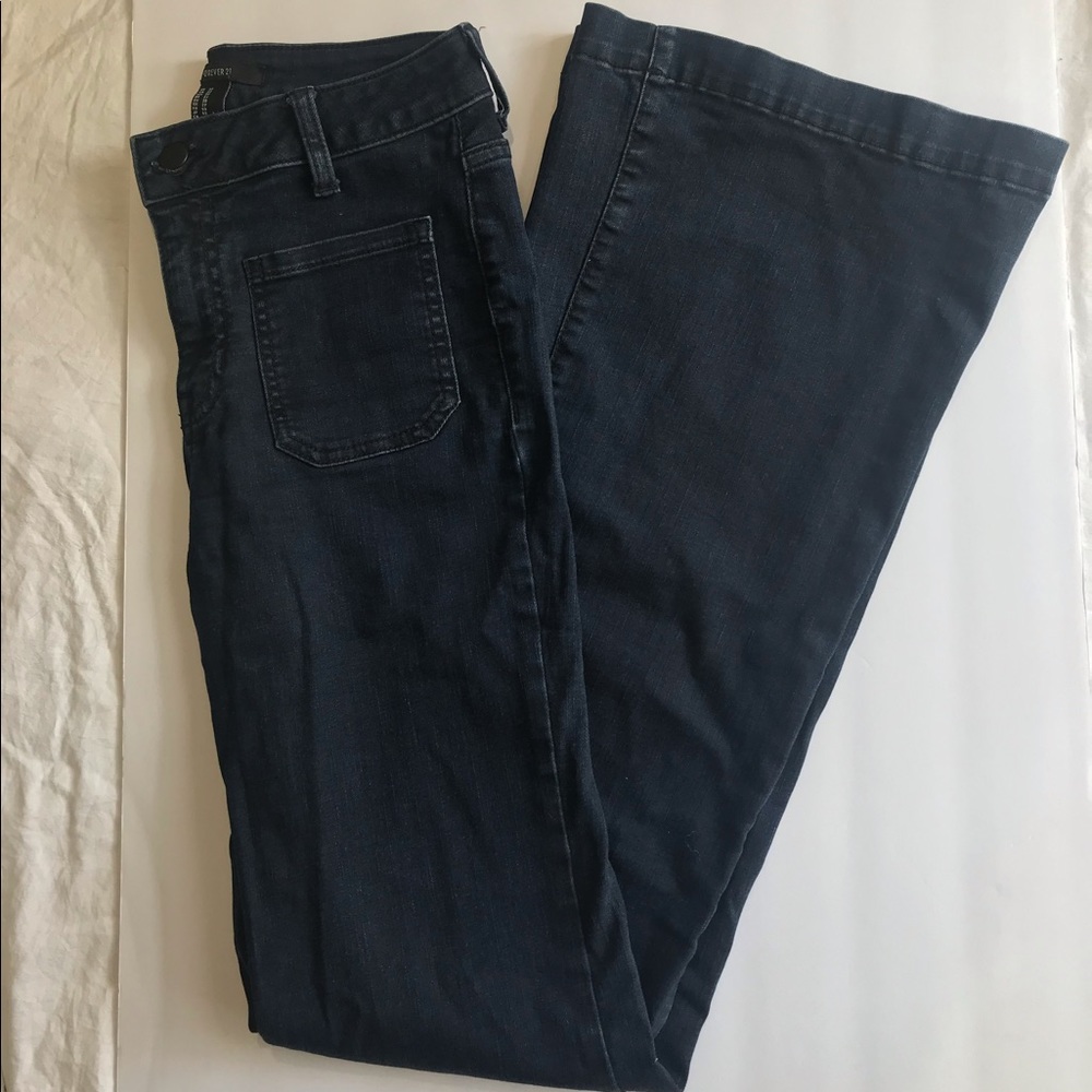XXI High Waisted Bell Bottom Jeans